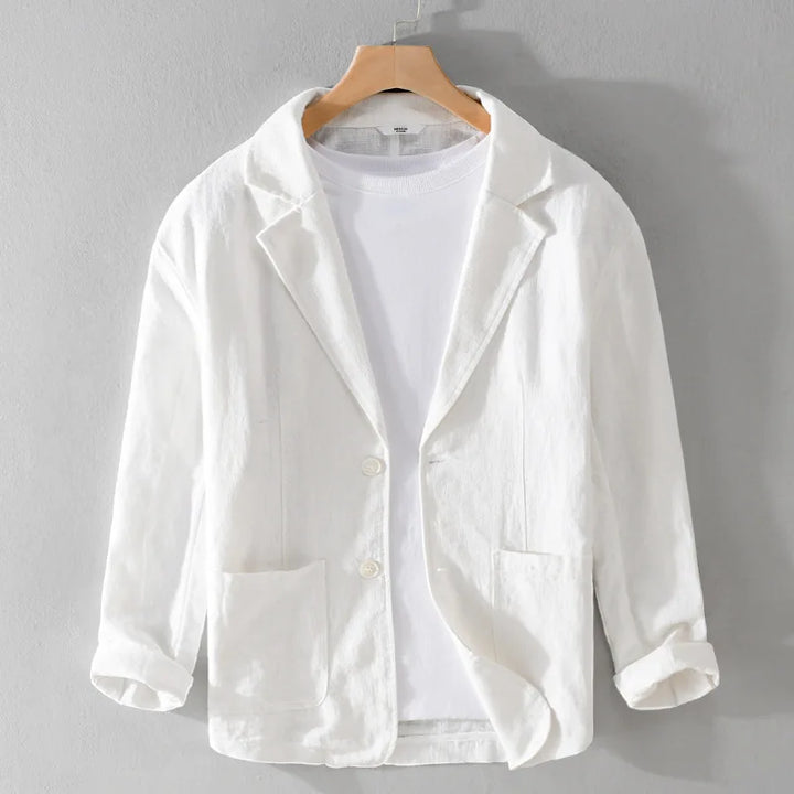 Men's Soft Shoulder Blazer with Patch Pockets - photo 3