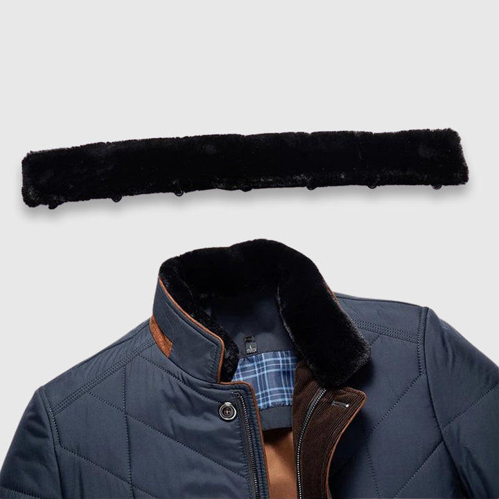 Dean - Men's Winter Coat with Faux Fur Collar