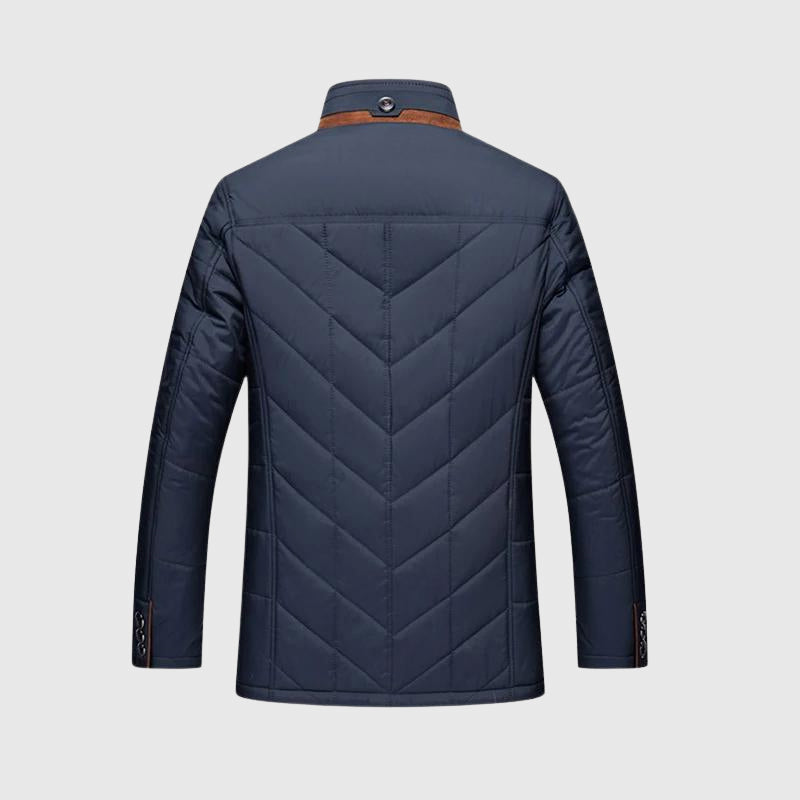 Dean - Men's Winter Coat with Faux Fur Collar