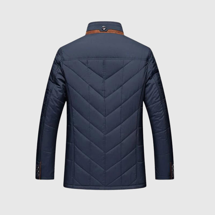 Dean - Men's Winter Coat with Faux Fur Collar