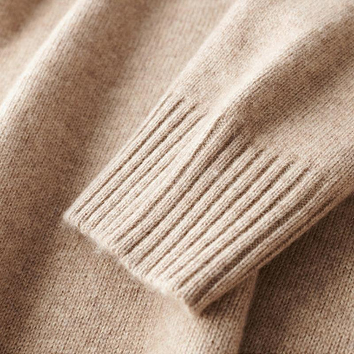 Men's Zip-Up Knitted Jumper