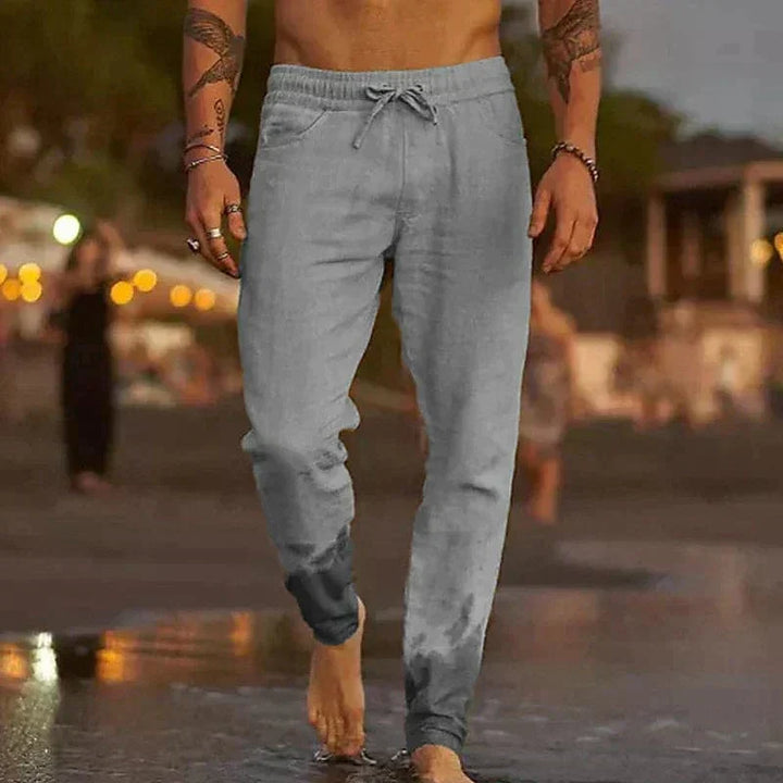 Michael - Men's Lightweight Breathable Linen Trousers - photo 2