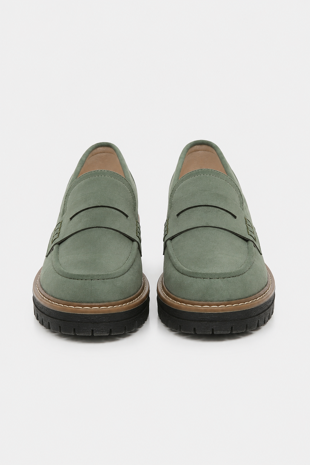 Nancy - Women's Chunky Suede Loafers with a Brushed Finish - photo 18