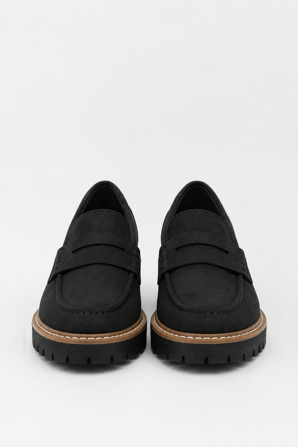 Nancy - Women's Chunky Suede Loafers with a Brushed Finish - photo 2