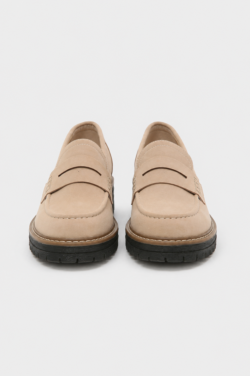 Nancy - Women's Chunky Suede Loafers with a Brushed Finish - photo 7