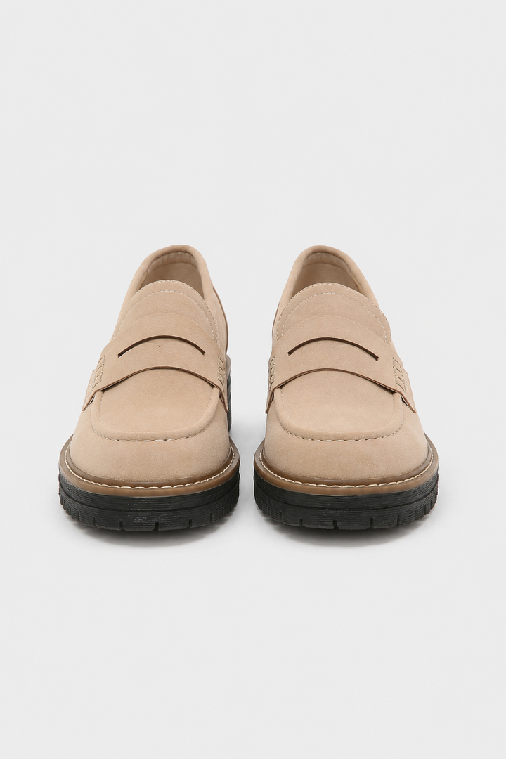 Nancy - Women's Chunky Suede Loafers with a Brushed Finish - photo 7