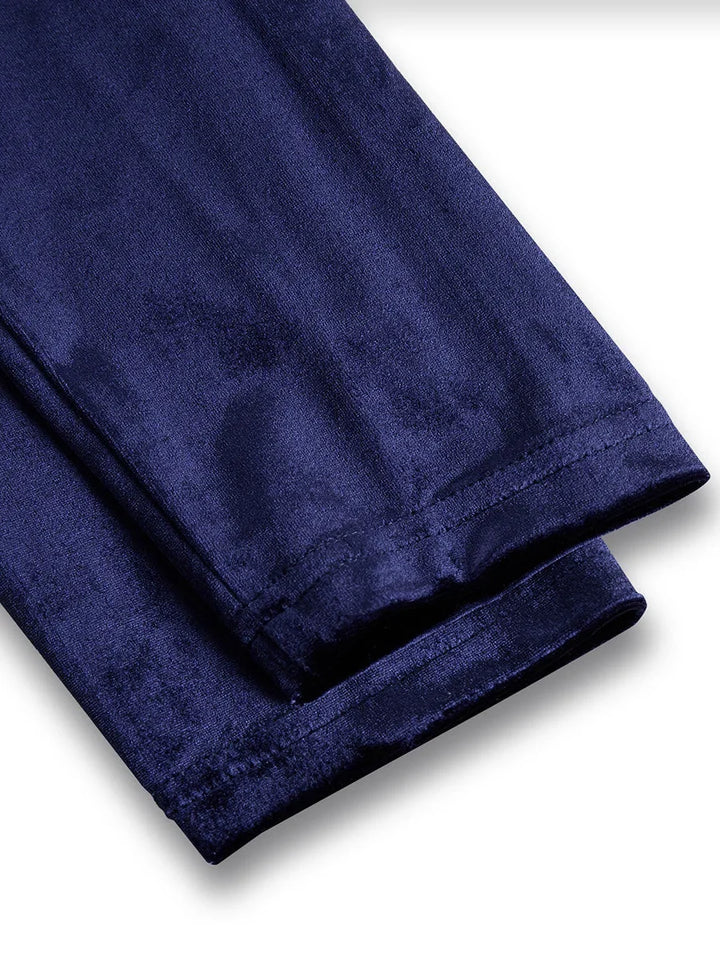 Women's Velvet Midi Dress with Full Skirt