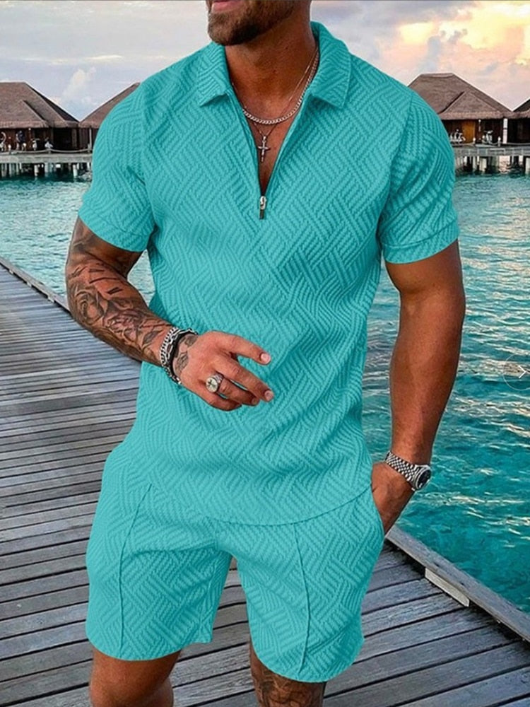 Oliver - Men's Streetwear Polo Shirt and Shorts Set - photo 10