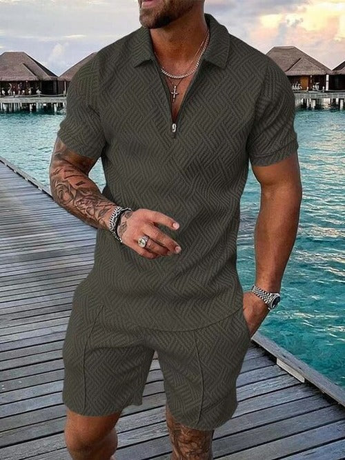 Oliver - Men's Streetwear Polo Shirt and Shorts Set - photo 12