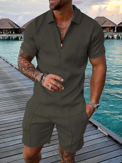 Oliver - Men's Streetwear Polo Shirt and Shorts Set - photo 12