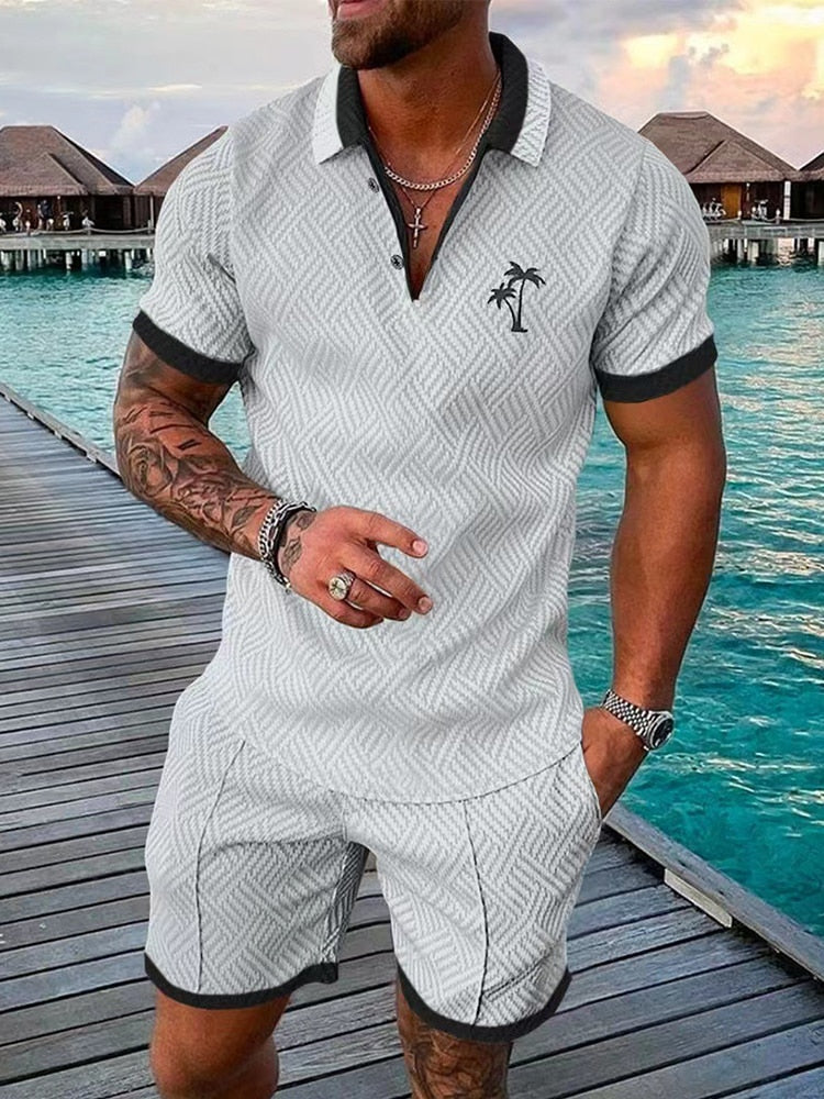 Oliver - Men's Streetwear Polo Shirt and Shorts Set - photo 3