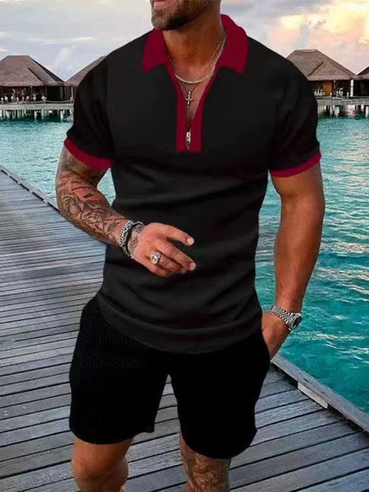 Oliver - Men's Streetwear Polo Shirt and Shorts Set - photo 4
