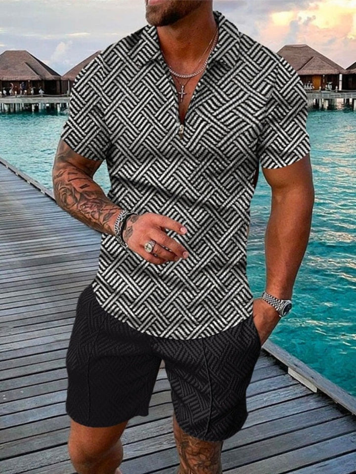 Oliver - Men's Streetwear Polo Shirt and Shorts Set - photo 5