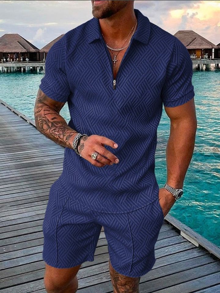 Oliver - Men's Streetwear Polo Shirt and Shorts Set - photo 8