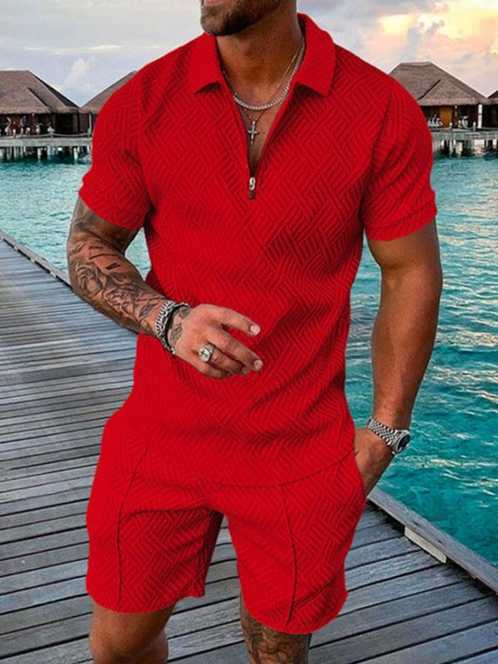 Oliver - Men's Streetwear Polo Shirt and Shorts Set - photo 9