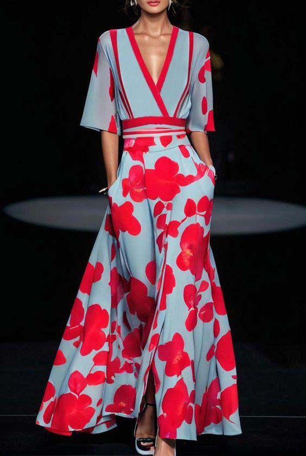 Olivia - Women's Elegant Cotton Dress with Sleeves - photo 3