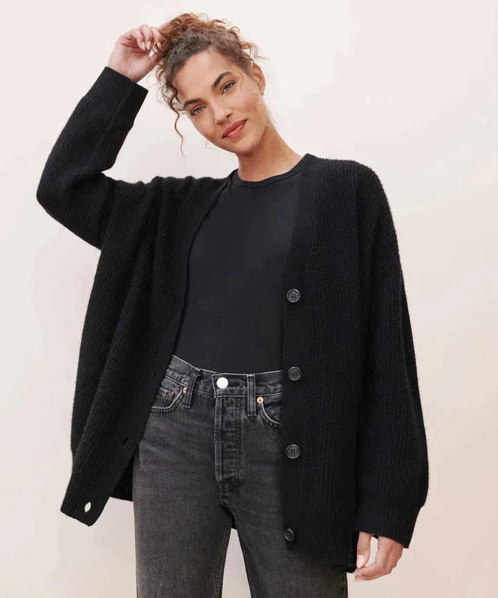 Olivia - Women's V-neck Cashmere Cardigan with Button Front - photo 18