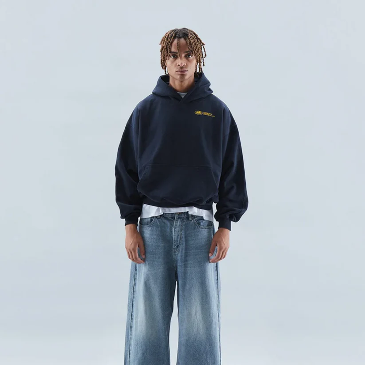 Oversized Graphic Hoodie in Soft Cotton - photo 3