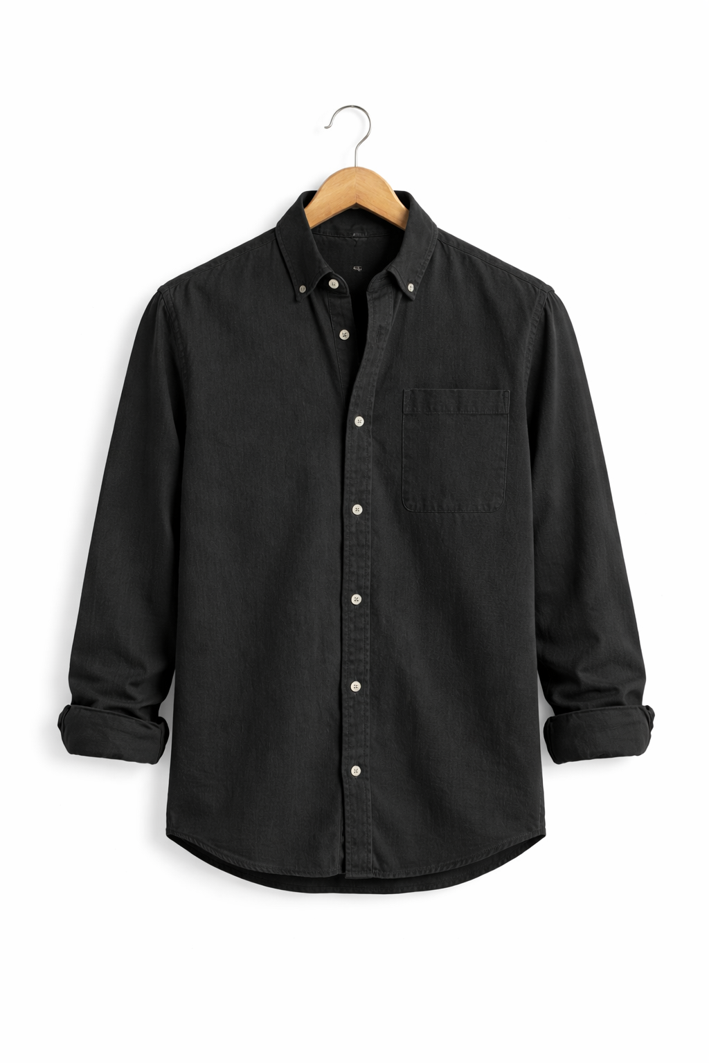 Men's Chambray Shirt with Relaxed Fit
