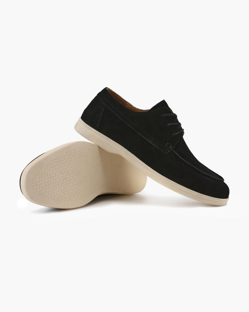 Men's Premium Suede Lace-Up Shoes with a Brushed Finish - photo 12