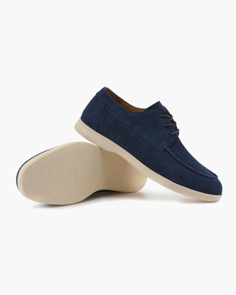 Men's Premium Suede Lace-Up Shoes with a Brushed Finish - photo 17