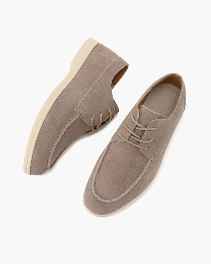 Men's Premium Suede Lace-Up Shoes with a Brushed Finish - photo 6