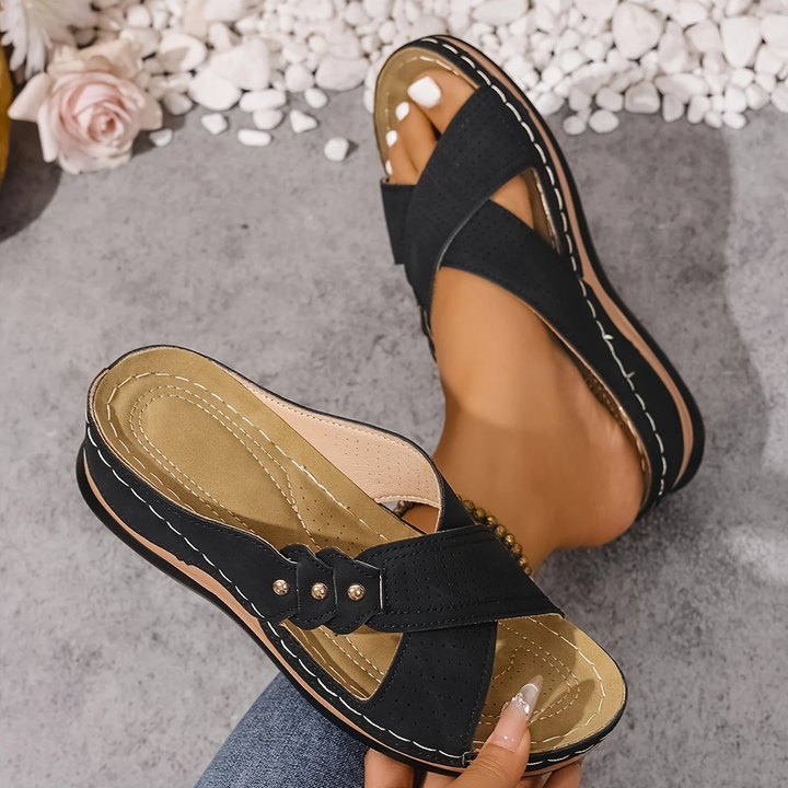 Pricilla - Women's Orthopedic Wedge Sandals with Non-Slip Sole - photo 10