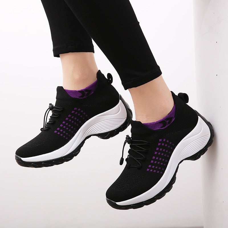 Women's Air Cushion Walking Breathable Sneakers