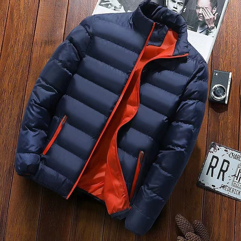 Reinhold - Men's Lined Puffer Jacket with a High Collar – view 11