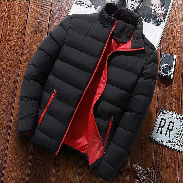 Reinhold - Men's Lined Puffer Jacket with a High Collar – view 13