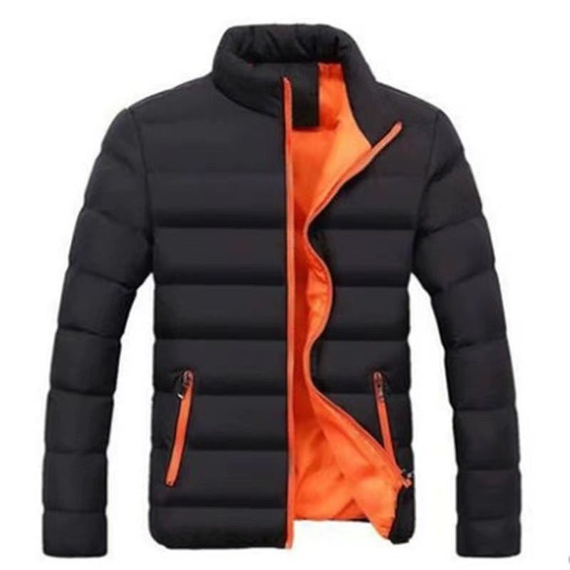Reinhold - Men's Lined Puffer Jacket with a High Collar – view 14