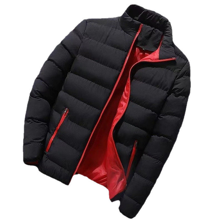 Reinhold - Men's Lined Puffer Jacket with a High Collar – view 5