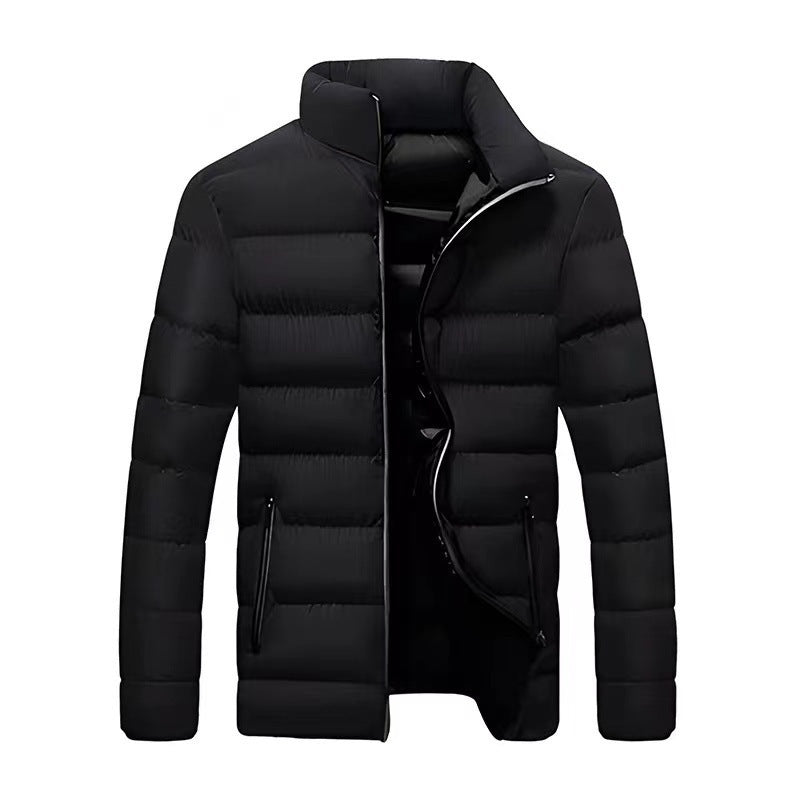 Reinhold - Men's Lined Puffer Jacket with a High Collar – view 6
