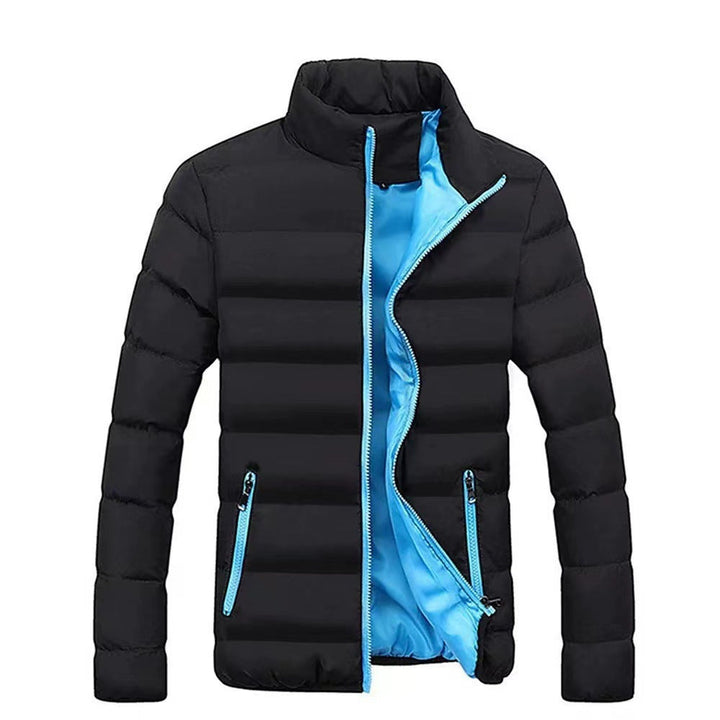 Reinhold - Men's Lined Puffer Jacket with a High Collar – view 9