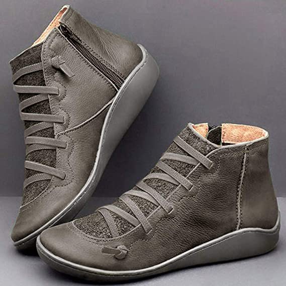 Rita - Women's Orthopedic Leather Shoes with Wedge Sole - photo 12