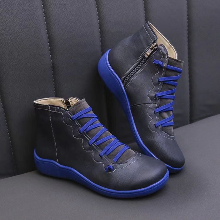 Rita - Women's Orthopedic Leather Shoes with Wedge Sole - photo 15