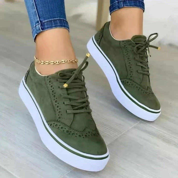 Rita - Women's Orthopedic Leather Sneakers for Everyday Wear - photo 3
