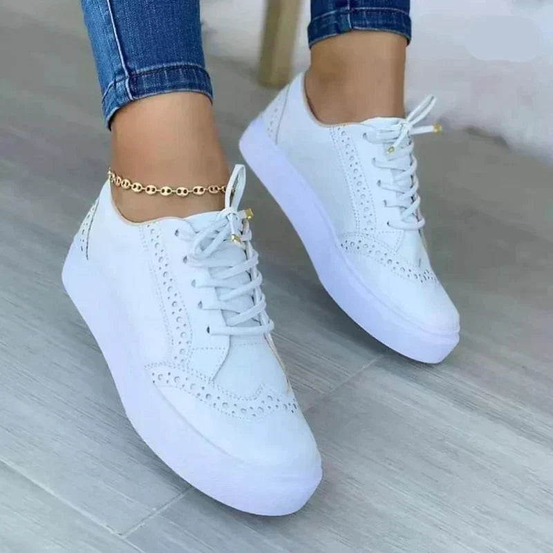 Rita - Women's Orthopedic Leather Sneakers for Everyday Wear - photo 5