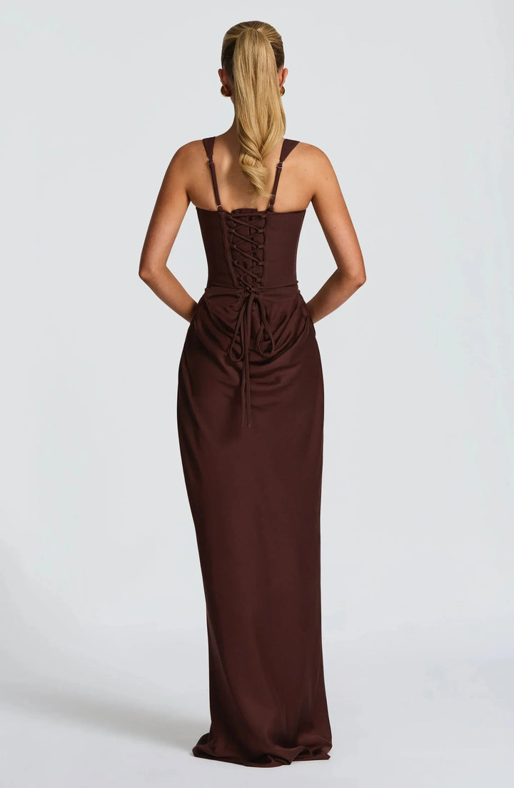 Long tight dress woman backless