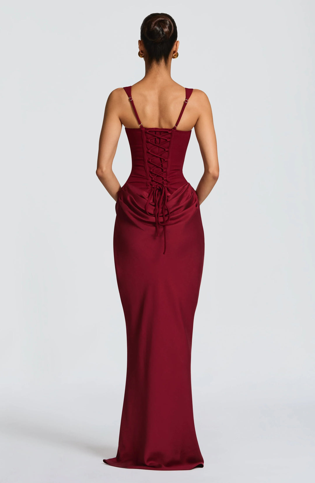 Long tight dress woman backless