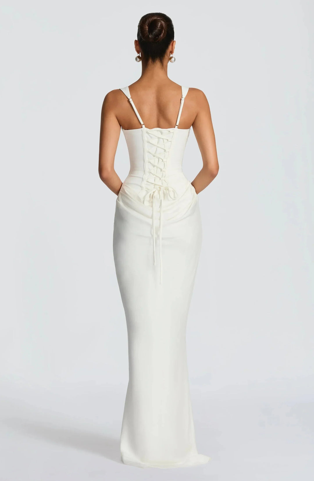 Long tight dress woman backless