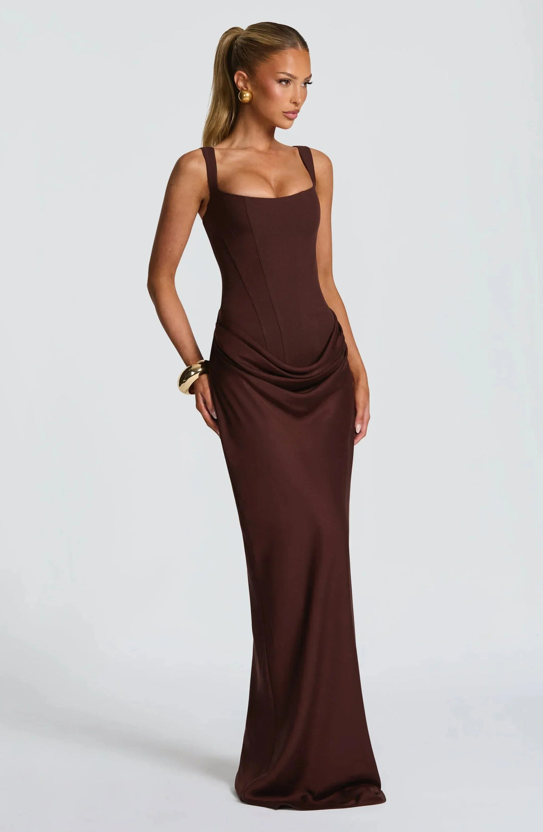 Long tight dress woman backless