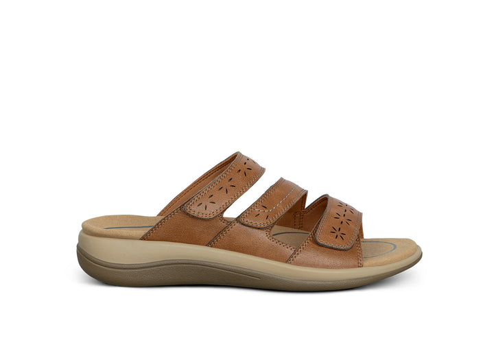 Sahara - Women's Three Strap Slide Sandals with Adjustable Fit - photo 1