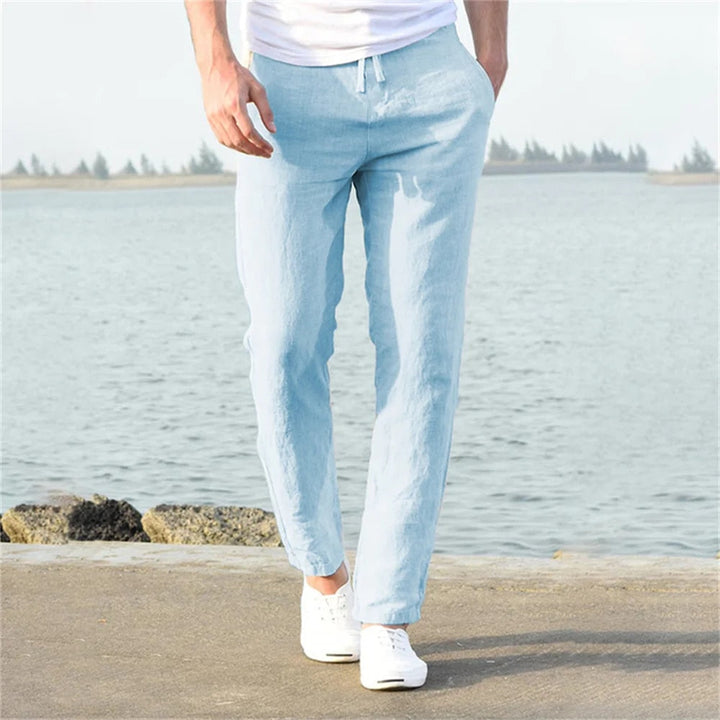 Men's Casual Drawstring Tapered Pants