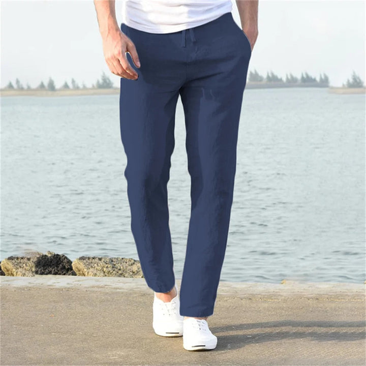 Men's Casual Drawstring Tapered Pants