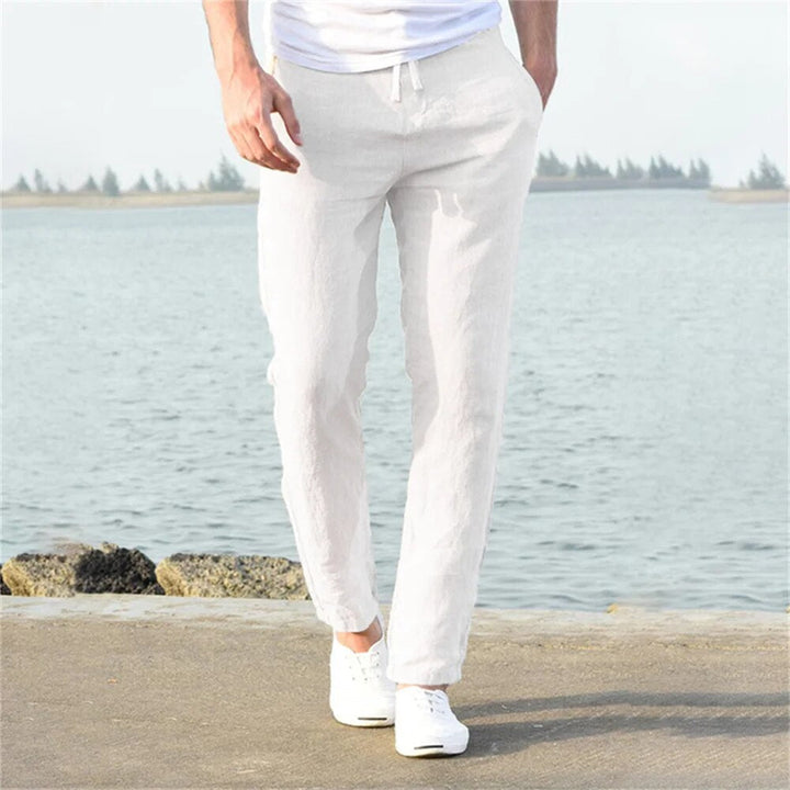 Men's Casual Drawstring Tapered Pants