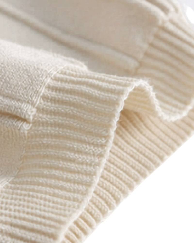 Men's Zip-Up Knit Polo with Vertical Ribbing