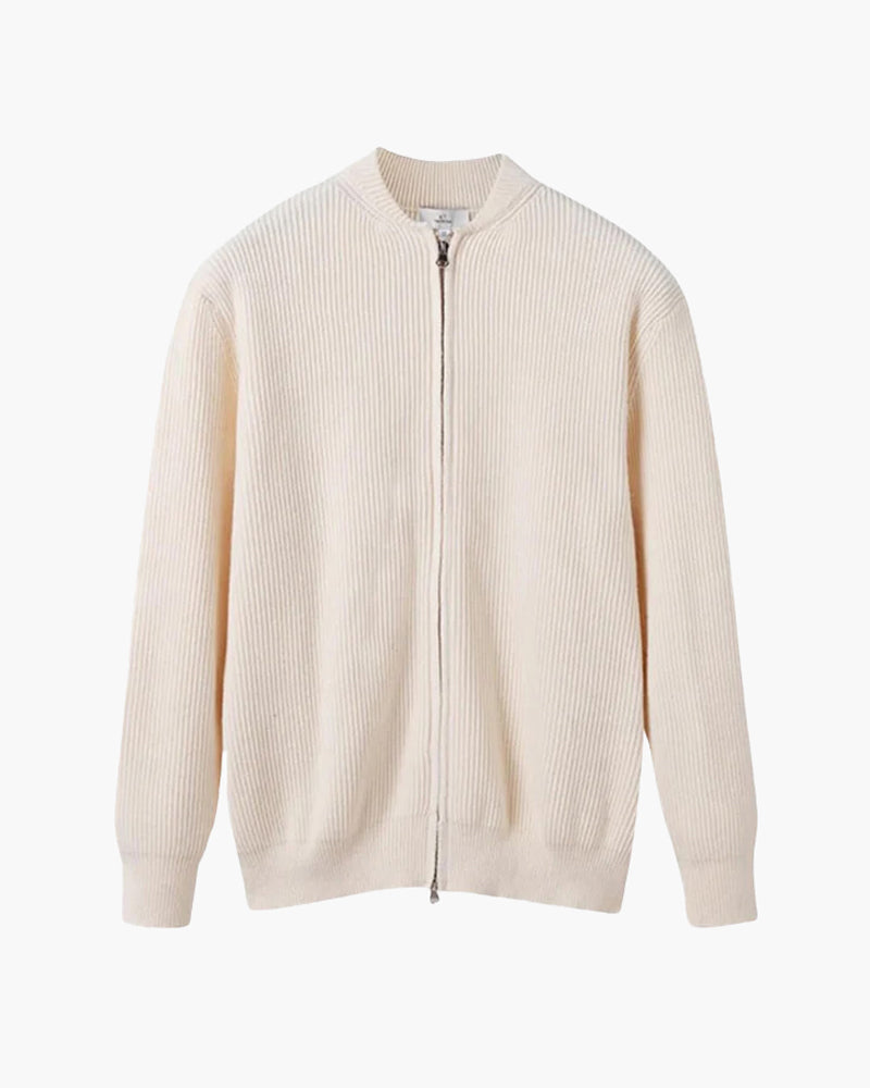 Men's Soft Cotton Knitted Gilet - Nude