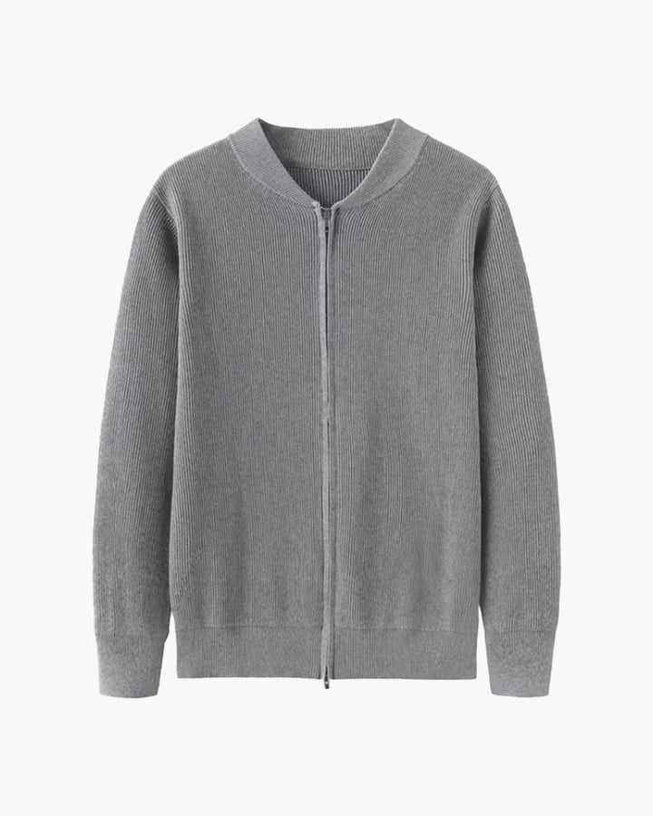 Men's Soft Cotton Knitted Gilet - Gray