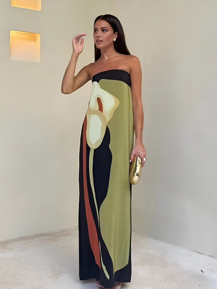 Sophie - Women's Tube Maxi Dress with Sleek Silhouette - photo 1